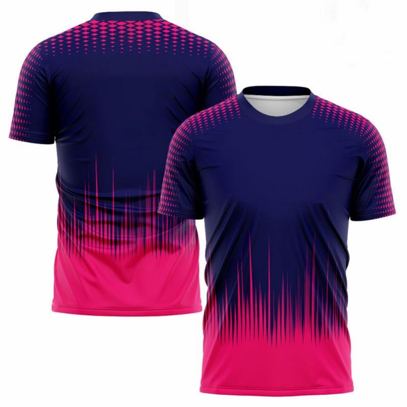 3D Printed Colorful Gradient T Shirt For Men Stripe Sports Pattern Tees Summer Round Neck Tops Loose Short Sleeves T-Shirts