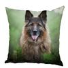 Персиковый кожаный чехол для подушки Подушка с изображением овчарки Домашнее животное Животное Подходит для детской комнаты
