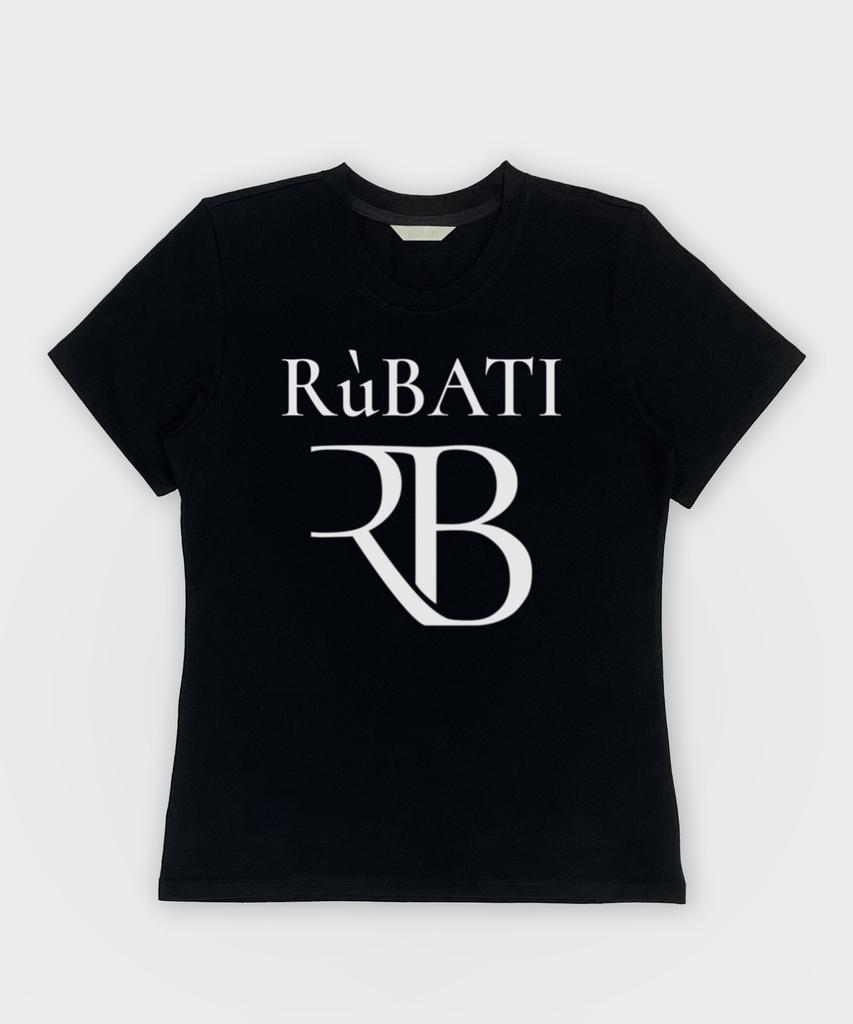 Футболка с логотипом RUBATI R.B (черный)