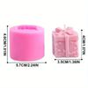 3D Christmas Gift Box Candle Silicone Mold DIY Fondant Cake Mould Aromatherapy Plaster Cookie Baking Candy Molds Christmas Decor