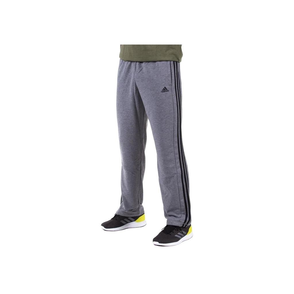 Adidas Basic Series Logo Comfortable Fashion Striped Knitted Training Pants Men Pants Dark-Gray S17859