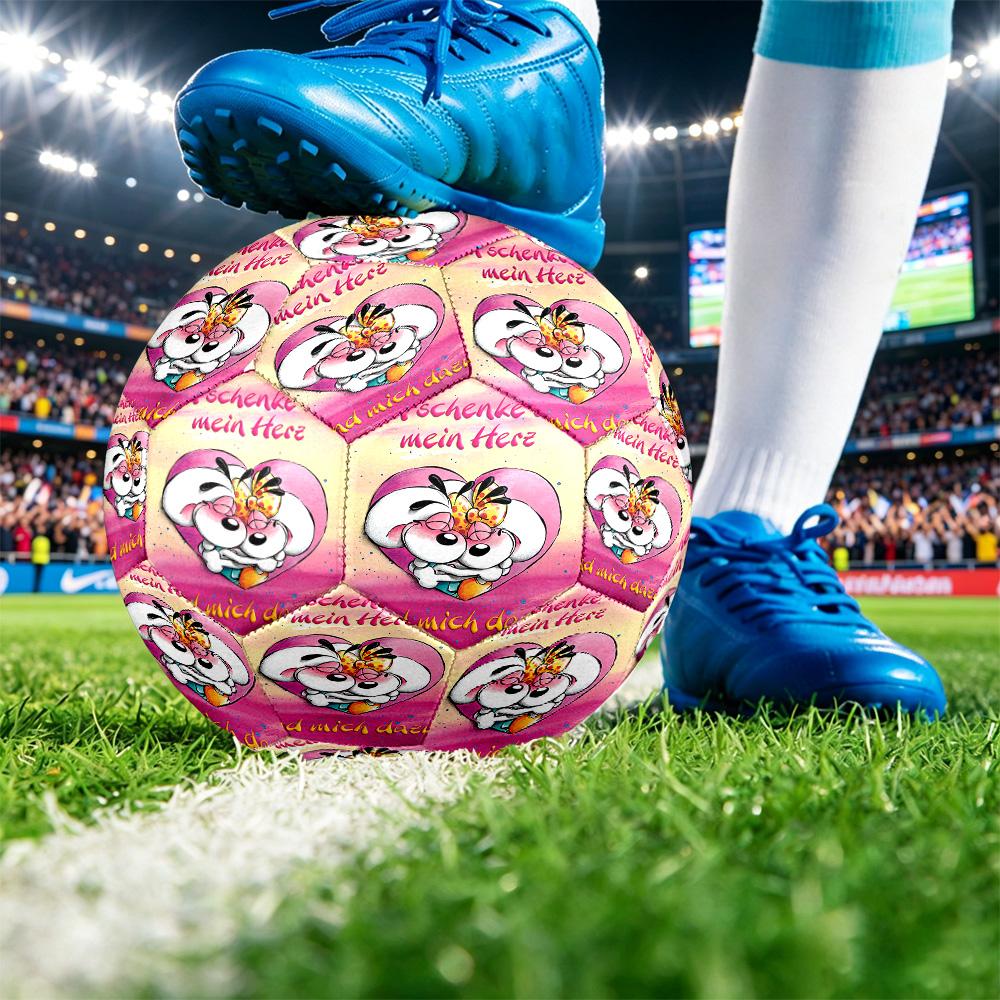 Diddl Print Size 5 Soccer Ball Durable Shock?Absorbing Sports Ball For Training Match Outdoor Playing