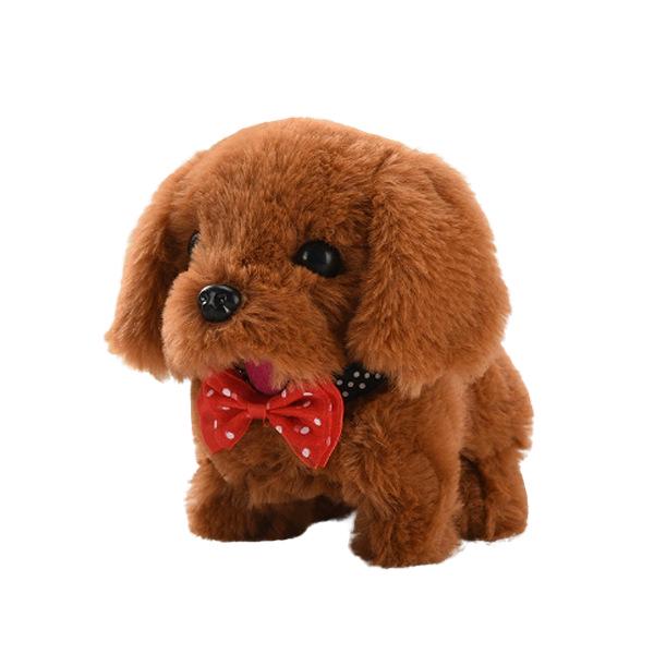 Interactive Walking & Barking Plush Puppy Robot Toy