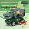 1 Set Transport Truck Toys For Boys Toddlers T-Rex Dinosaur Games Monster Truck Pull Back Dinosaur Truck Toy Car