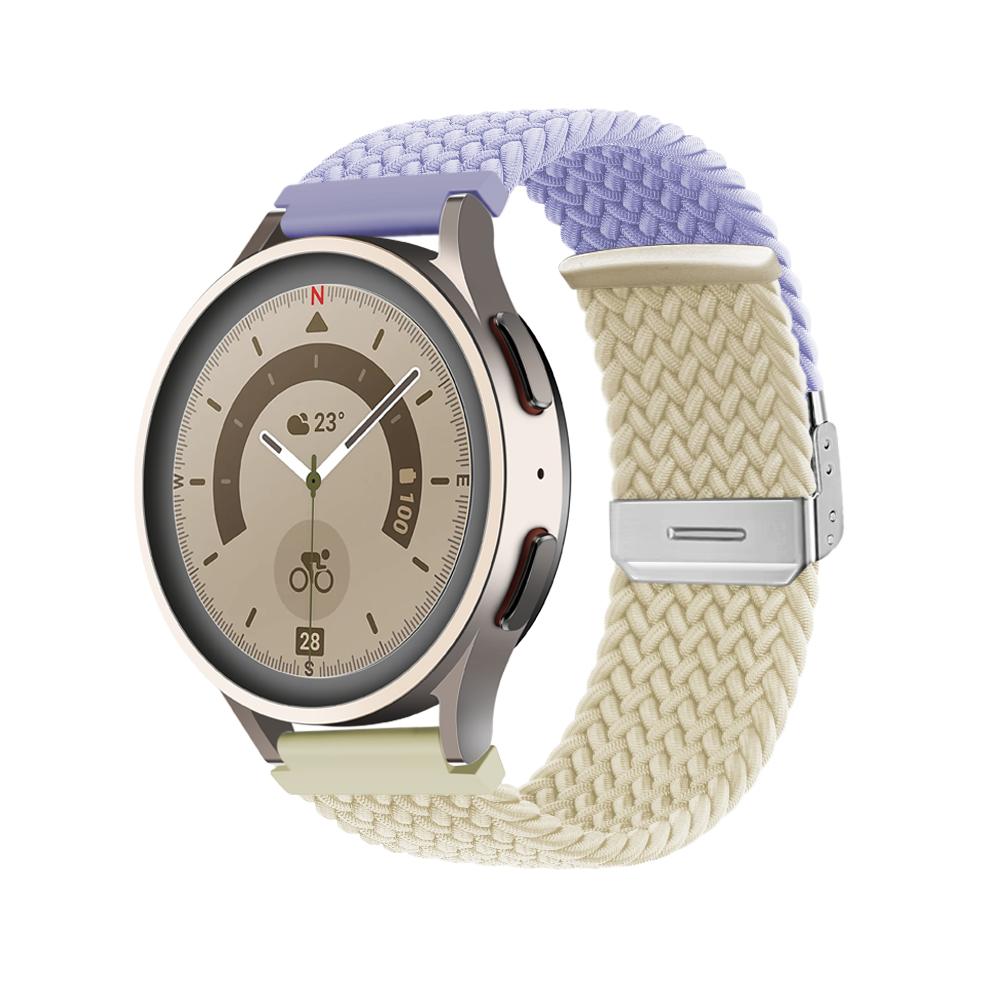 20mm/22mm Strap for Samsung Galaxy Watch 4 5 Pro Active 2 Gear S3 Braided Solo Loop Bracelet Correa Huawei Watch GT 2 3 Band