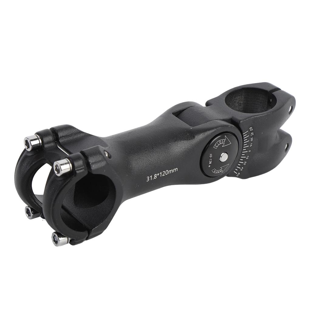Cycle Stem 60 Degree Adjustable Aluminum Alloy Short Handlebar Stem 31.8mm 120mm for Mountain Cycle