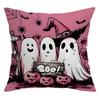 New Pink Halloween Trick or Treat Ghost Decorative Cushion Pillow Cover
