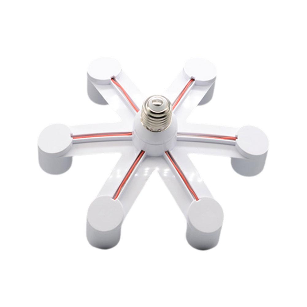 Патрон E27 Адаптер-распределитель E27 на E27 Европейский стиль Патрон для LED-лампы 4 в 1/5 в 1/6 в 1 Адаптер для LED-патрона