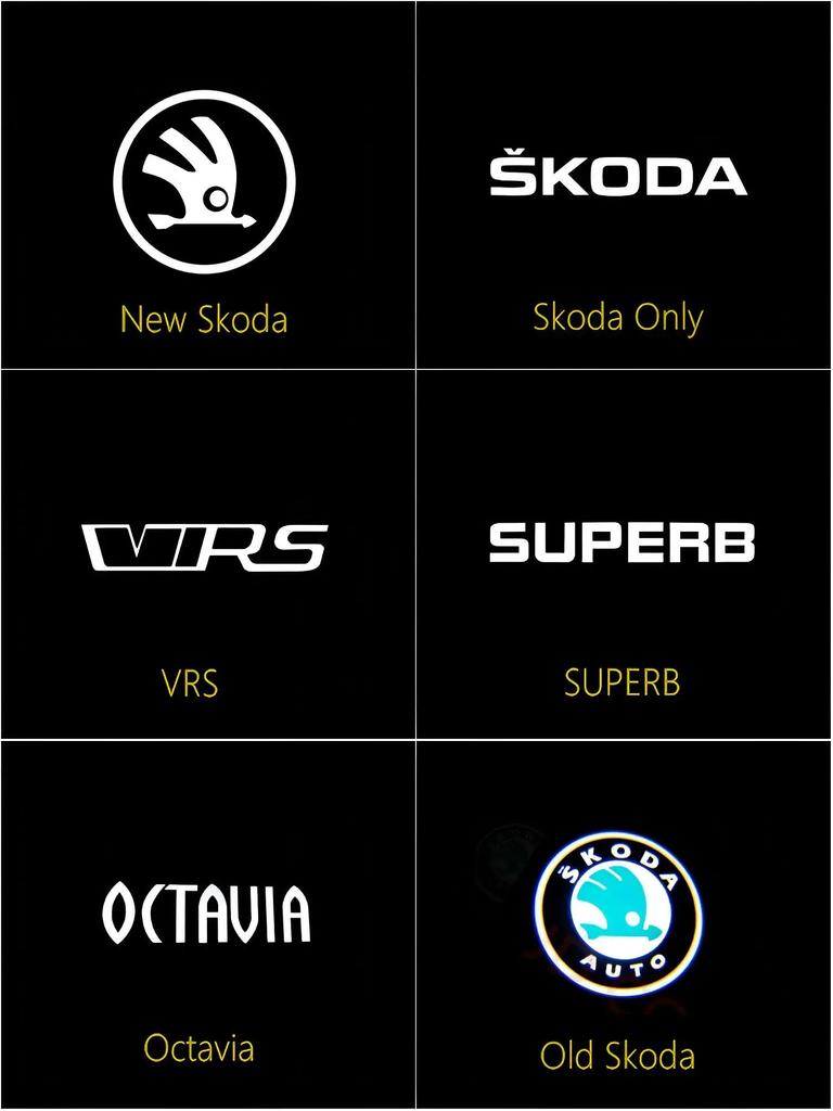 car Led Emblem Car Door Light Luces Projector For Skoda VRS Octavia A5 MKII Hatchback Estate Ghost Shadow Courtesy Accessories WL5