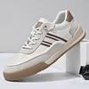 Fashion Suede Leather Men's Casual Sneakers Lightweight Breathable Vulcanize Shoes Versatile Skateboarding Shoes Travel Tenis Masculino