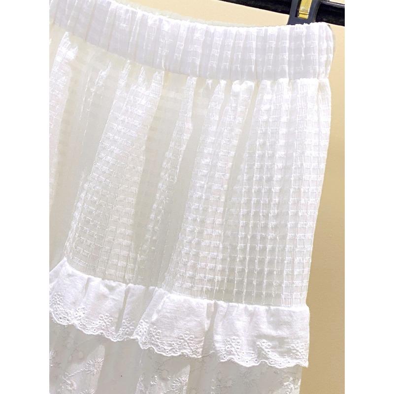 Весенние и осенние женские юбки. Тонкая универсальная юбка с высокой талией средней длины. Полая юбка-трапеция, связанная крючком. Юбка до половины тела. Юбка-зонтик. Юбка-торт.