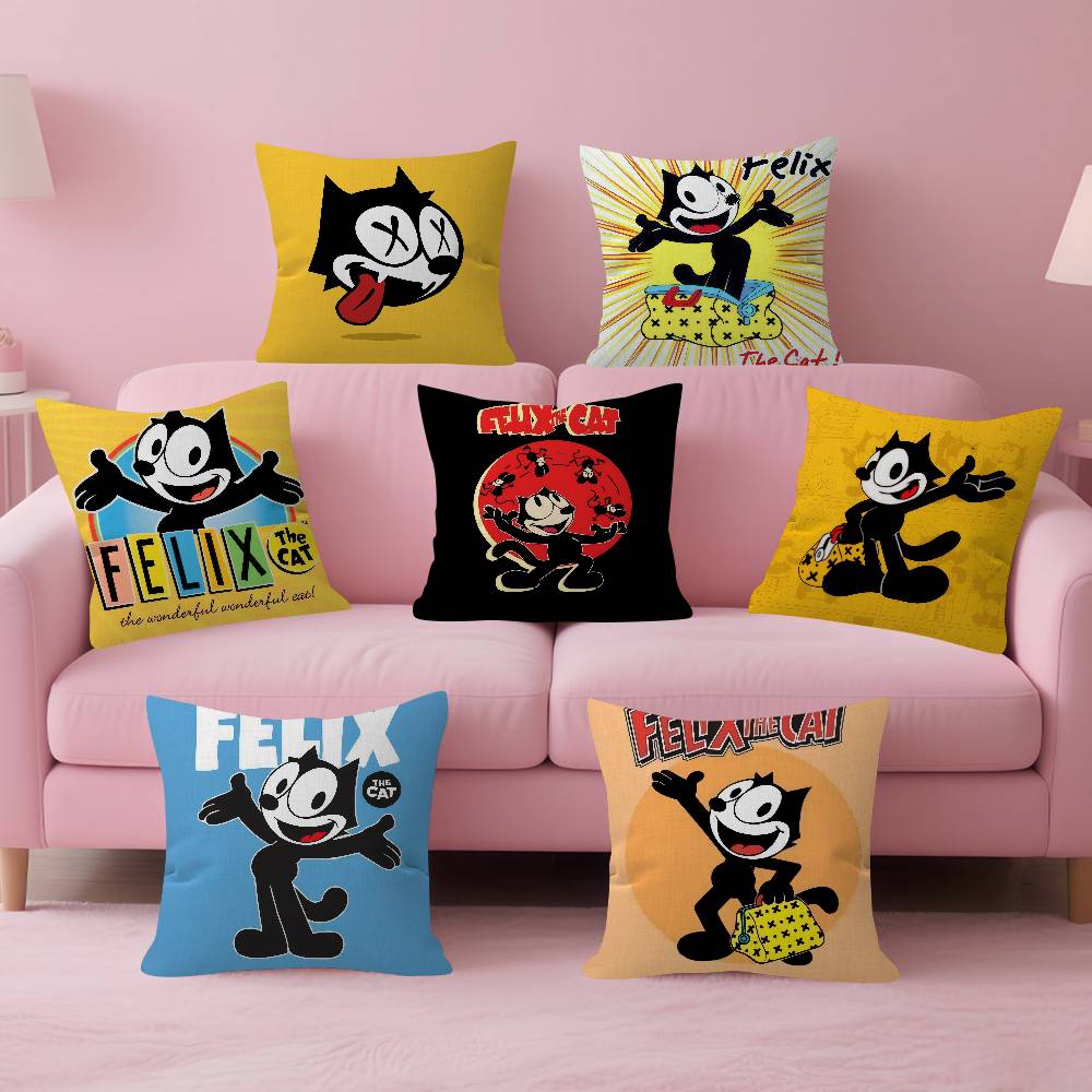 Movie FFelix CLASSIC the Cat Cushion Cover Pillowcase Upholstery Sofa Throw Pillow Home Decor Pillowcas