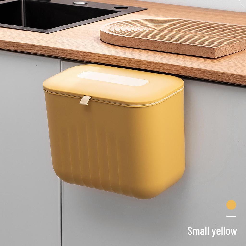 25 новых настенных мусорных баков: Крышка с двумя отверстиями, без проколов, ручка из силикона, материал ПП