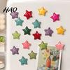 School Locker Magnets 2Pcs 3D Star Refrigerator Magnet, Resin Shape Fridge Home Decor Magnet Magnetic Decoration for Kitchen Office Whiteboard Cabinet