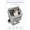 2-in-1 Rolling Pet Carrier Double Compartment Foldable Cat Stroller Large Breathable Travel Carrier for 2 Cats, Airline Approved