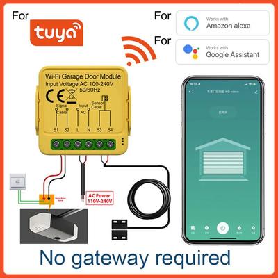 1 Комплект Открыватель Гаражных Ворот Для-Tuya Умное Wifi Приложение Интеллектуальный Модуль Переключателя Гаражных Ворот Wifi Контроллер Открытия Дверей Аксессуары