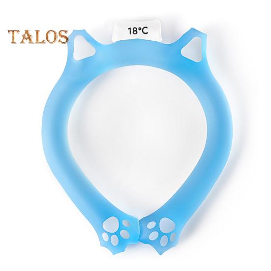 Летняя охлаждающая трубка для шеи Носимый охладитель для шеи Легкое многоразовое ледяное кольцо На открытом воздухе Предотвращение теплового удара Портативный воротник с обертыванием на шею