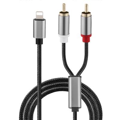 Аудиокабель Lightning - RCA: 1 м Y-разветвитель для устройств iOS и DJ-контроллеров