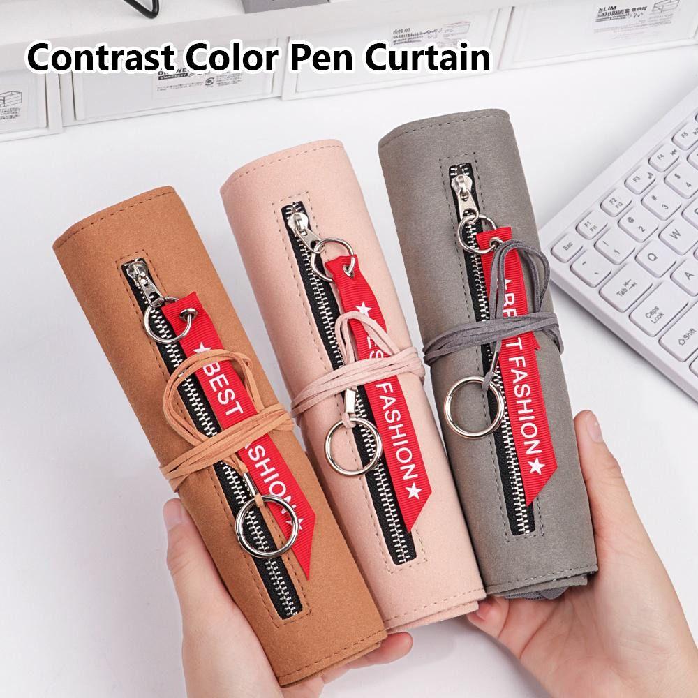 Дизайн ремешка Пенал-шторка Многослойная сумка для канцелярских принадлежностей Простой пенал Студенты