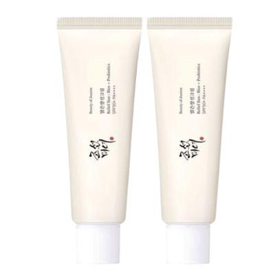 Осветляющий солнцезащитный крем для лица с экстрактом риса SPF 50+ PA++++ 50 мл (Упаковка из 2 шт.)