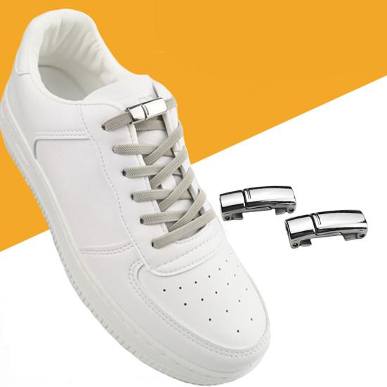 6 шт. магнитных ленивых шнурков пряжки набор без завязок быстрозажимные шнурки клипсы экономят время энергия двойной замок