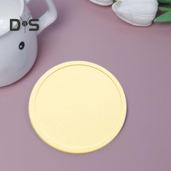 2 шт., 10 см, силиконовая подставка, термостойкая, нескользящая, с приподнятым краем, защита от разливов, столешница, круглая подставка для напитков, кофе, чая, подстаканник, кухонные принадлежности