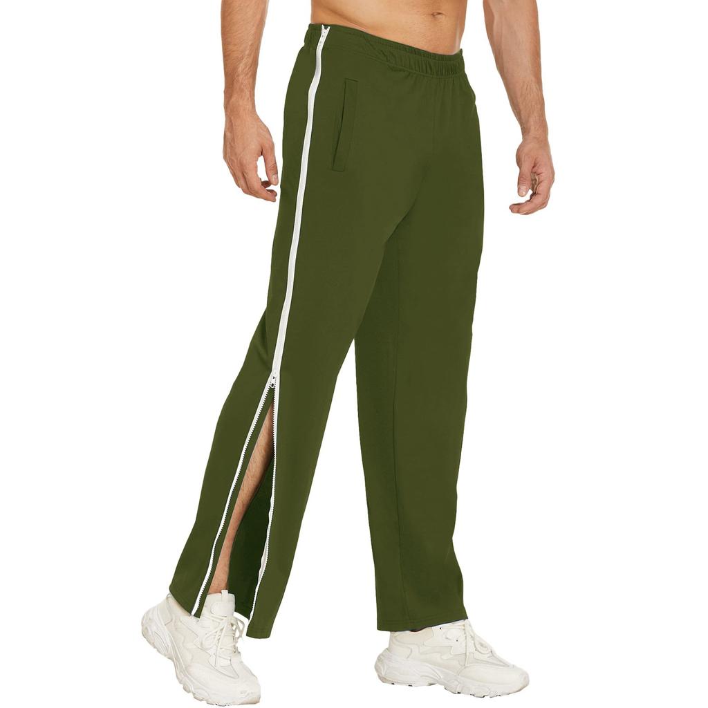 Men's Zipper Pants, Loose Sweatpants, Training Basketball Pants, Men's Loose Pants