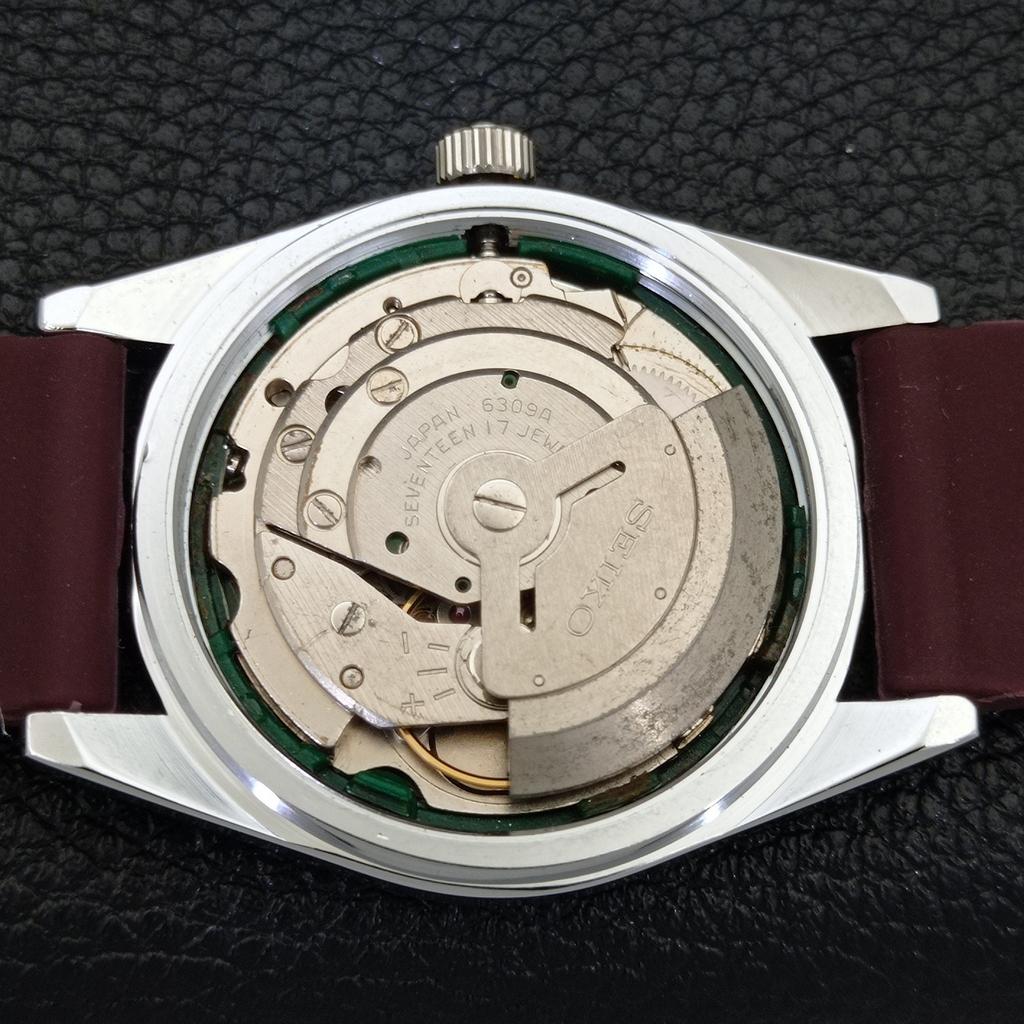 VINTAGE REFURBISHED SEIKO 5 AUTOMATIC JAPAN MENS RED COLOR DIAL WATCH a440341-4 Sk-a440341