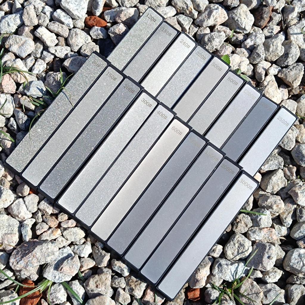 Zmart 10 Pieces Diamond Whetstone Stone Grinding Blade Multipurpose Outdoor Sharpener Fixed Angle Sharpener Correction Stone No. 80-3000