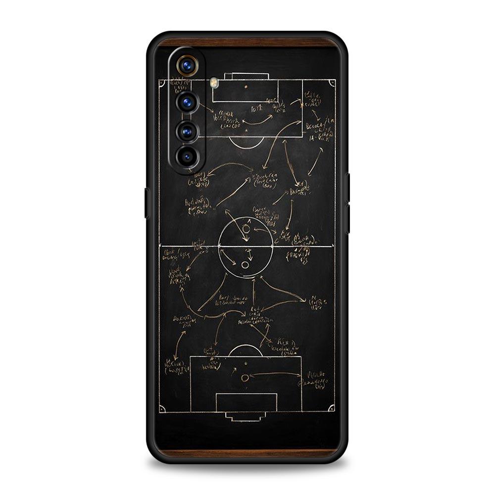 Футбольная Баскетбольная Тактическая Доска Чехол Для Realme C67 C63 C55 C53 C35 C25 C21 GT 2 3 5 6 10 11 12 13 Pro Мягкий ТПУ Чехол для Телефона