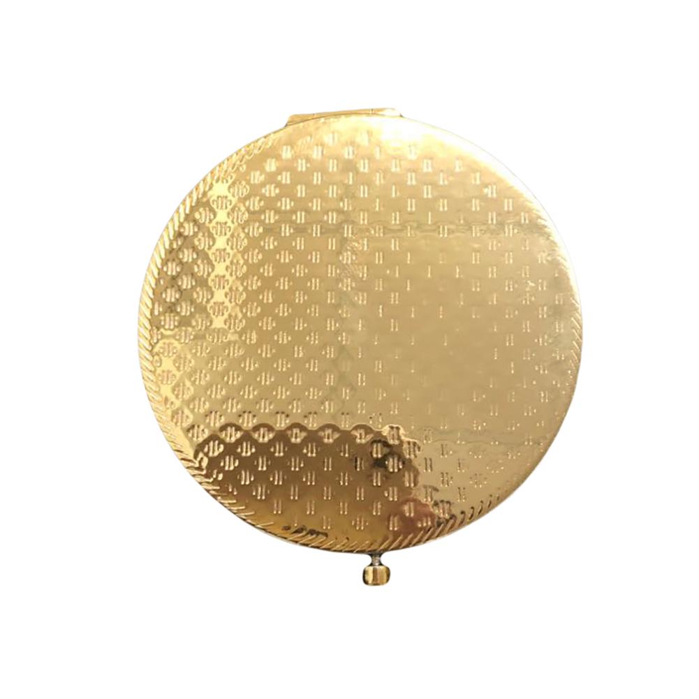 Модное повседневное ретро матовое круглое карманное зеркало для макияжа портативное двухстороннее складное лупа