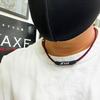 AXF Axef Браслет-резинка с силиконовым брелоком, AXF300 ЧЕРНЫЙ, Большой (51см), Силиконовое ожерелье, AxisFirm, Сила кора, Улучшение кровообращения, Ifmic