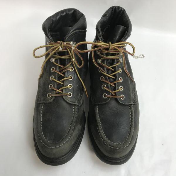 Red Wing 2921 мокасины рабочие ботинки кожа 9D 26.5-27 черный винтаж(ИСПОЛЬЗОВАЛ)
