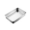 Прямоугольный глубокий пищевой поддон из нержавеющей стали для коммерческого использования