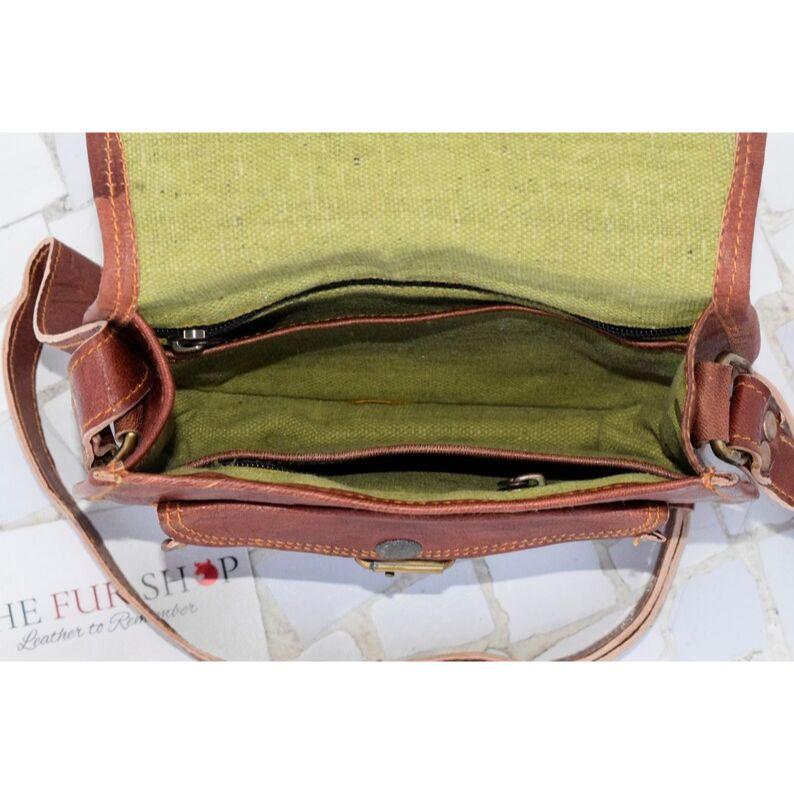 Кожаная сумка ручной работы для женщин и девочек. Маленькая сумка на ходу. Сумка из натуральной кожи. Кожаная сумка в стиле ретро. Кожаная сумка-саквояж.