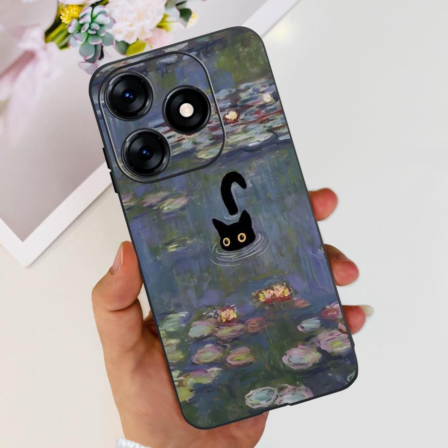 Чехол для телефона Tecno Spark 10 10c 10 Pro Spark10 KI5k KI5m KI5q KI7 Задняя крышка Мягкий прозрачный ТПУ Тонкий Funda Дракон Астронавт