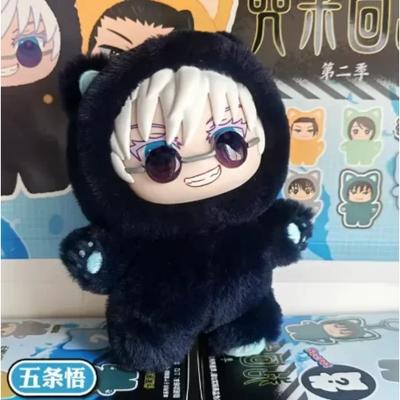 Оригинал Eaki Jujutsu Kaisen Сезон 2 Парк Кошек Вечеринка Годжо Сатору Слепой Куб Плюшевая Кукла Подвеска для Сумки Модель Коллекция
