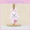 Whimsical Mini Plush Dog Rabbit Cat Doll Keychain Backpack Toy Gift For Children