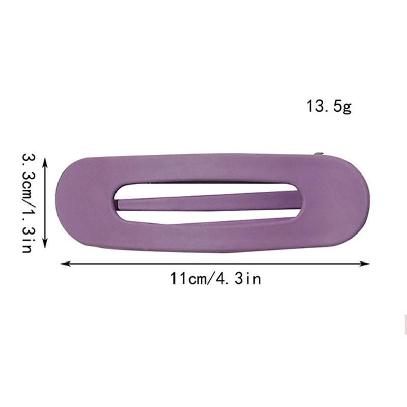 Korean Frosted Large Barrettes For Women Girl Hair Accesories Fashion Color Solid Acrylic Hairpins Toothed Non-slip BB Hair Clips