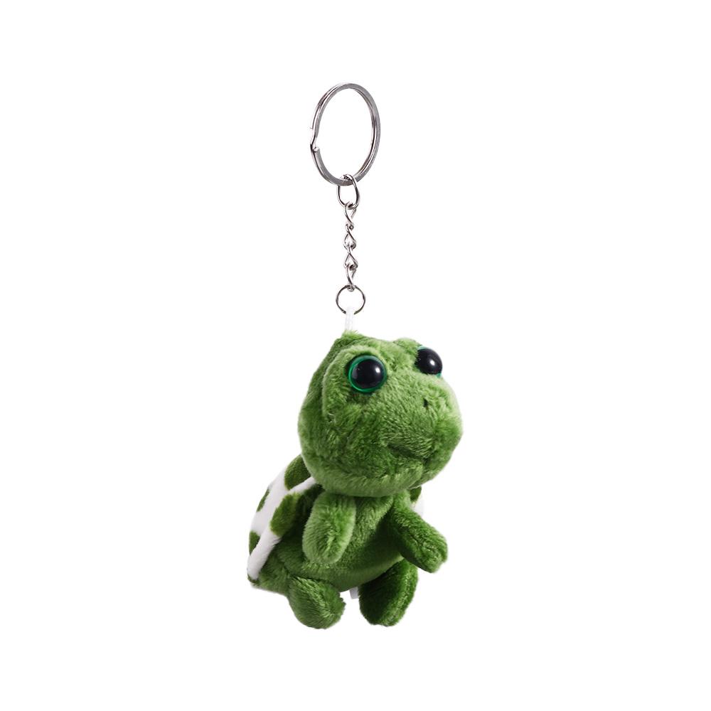 Car Keychain Cartoon Mini Turtle Pendant Turtle Doll Keychain Plush Key Ring Auto Animal Keychain