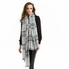 Year Imitation Cashmere Scarf, Plaid Striped Shawl, Women's Autumn and Winter