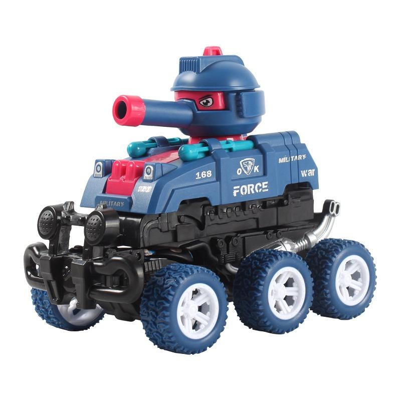 Трансформирующий танк Shoot Crash Transform Tank Transformer Игрушка Инерционная игрушечная машинка для