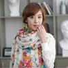 Autumn and Winter Women's New Cotton and Linen Printed Bali Yarn Scarf Shawl Versatile Fashion