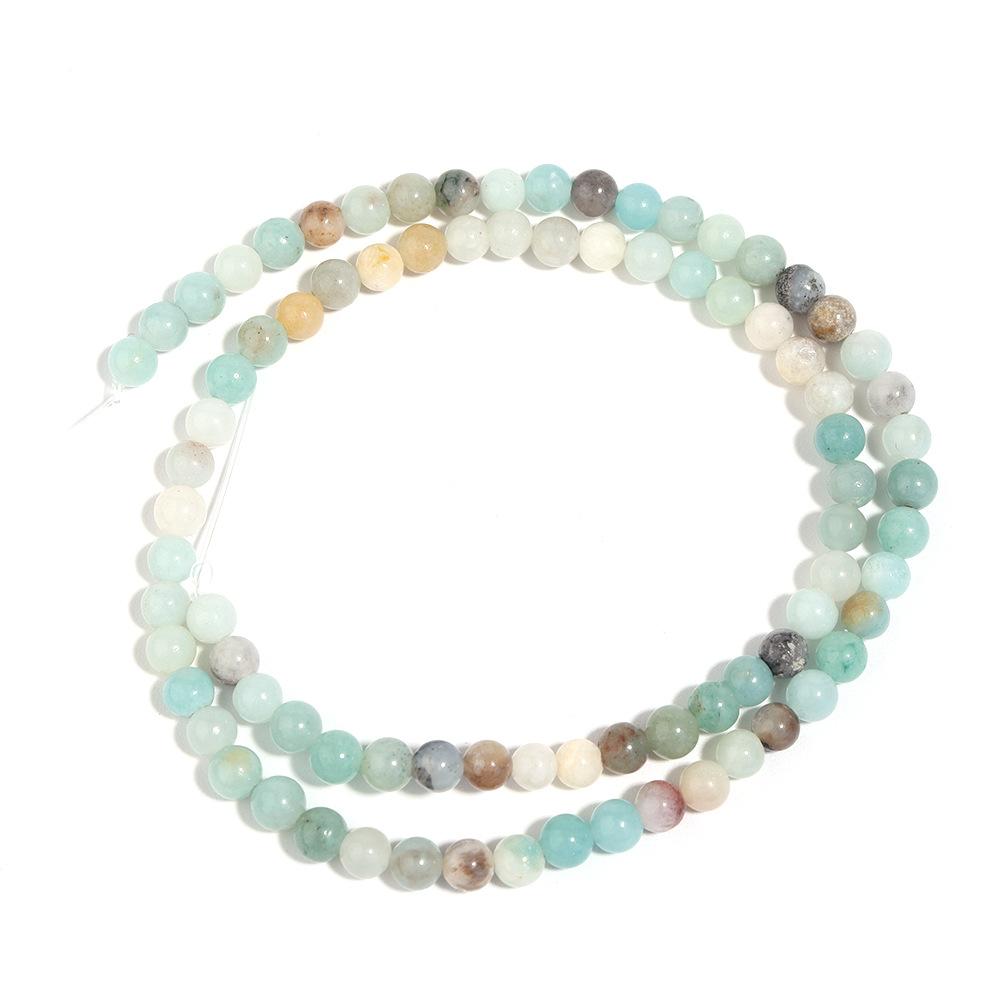 Простые каменные бусины, свободные бусины для изготовления ювелирных изделий, модные аксессуары, подходят для браслетов