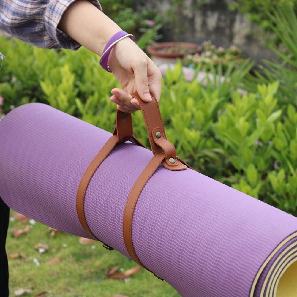 Durable Belt With Handle Blanket Carrying Strap Adjustable Picnic Yoga Mat Strap Rug Travel Blanket Holder