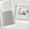Transparent Card Storage Case Dustproof Flip Storage Box Photocard Storage Box  Stationery