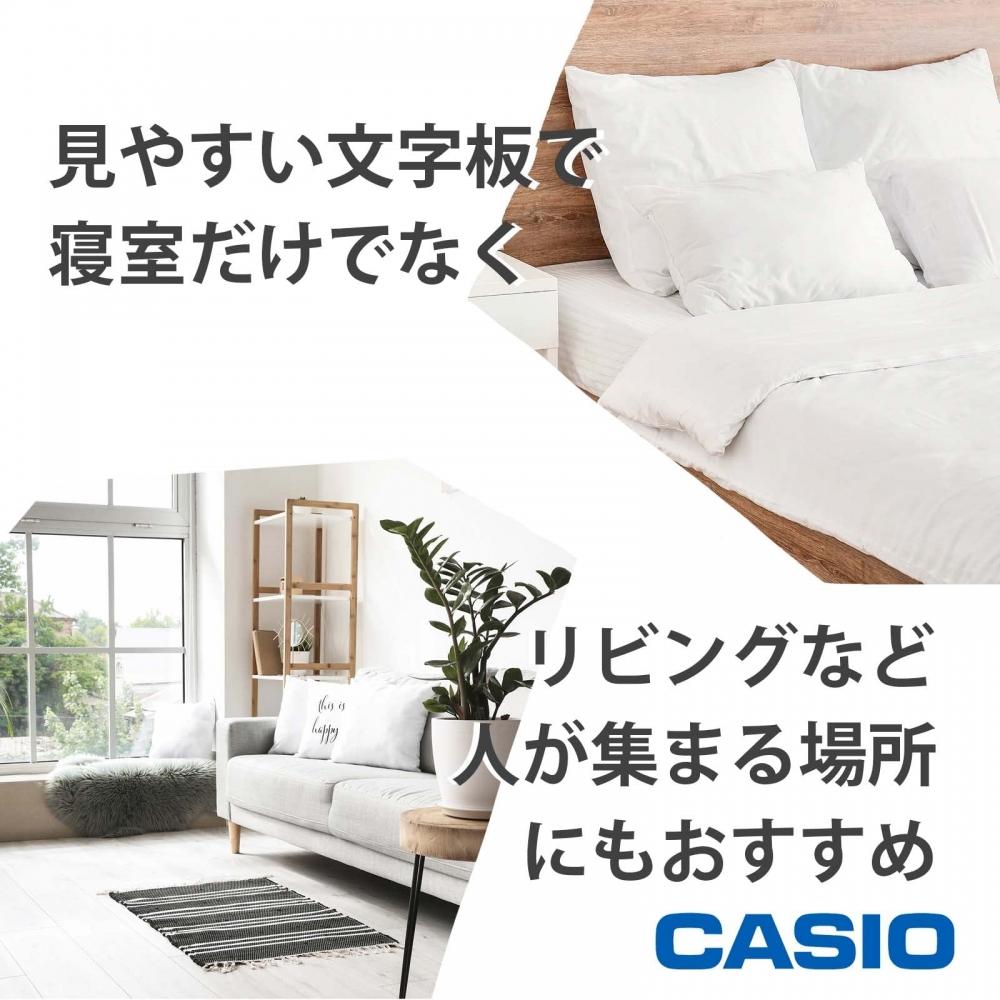 Casio Будильник желтый аналоговый с функцией повтора сигнала и подсветкой в стиле ретро TQ-159-9JF