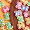 10 шт. акриловые УФ-двойные цветные стерео бусины с бантом DIY ювелирные аксессуары материалы для изготовления браслетов и сережек