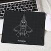 Fighter Blueprint Mouse Pad PC Keyboard Office Gaming DeskMat Square Laptop Game Mousepad Small Rubber Anti-slip Mice Desk Mat
