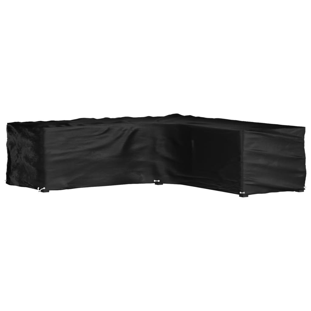 L shaped garden furniture cover with 16 eyelets 285 x 285 x 70 cm